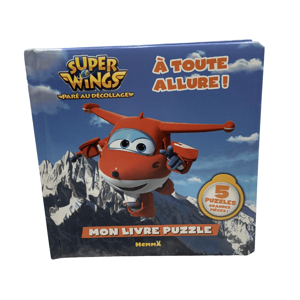 Livre puzzle 5x9 piéces Super Wings - KIDIBAM