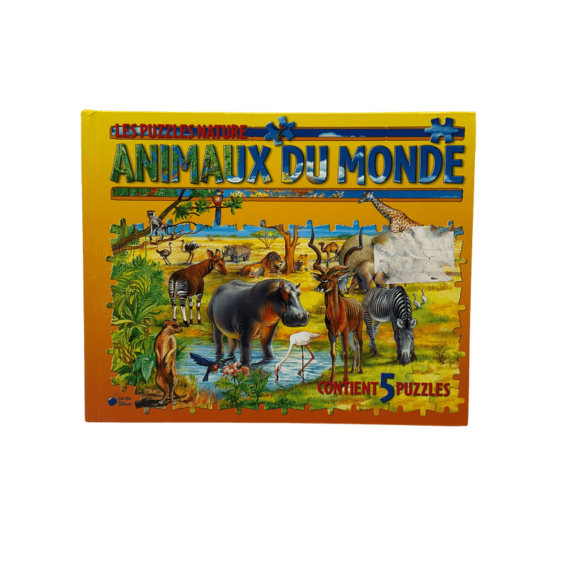 Livre puzzle Animaux du monde - KIDIBAM