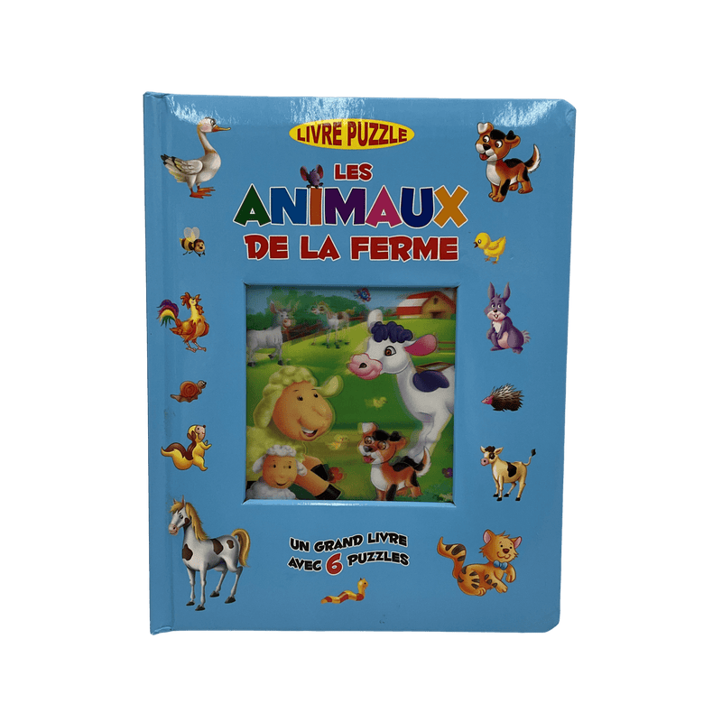 Livre puzzle les animaux de la ferme - KIDIBAM