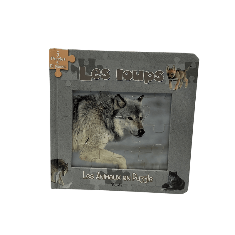 Livre - puzzle Les loups - KIDIBAM