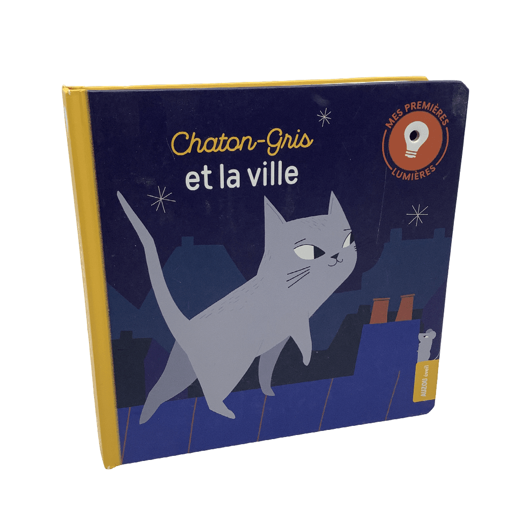 Livre sonore et lumineux Chaton - Gris et la ville - KIDIBAM