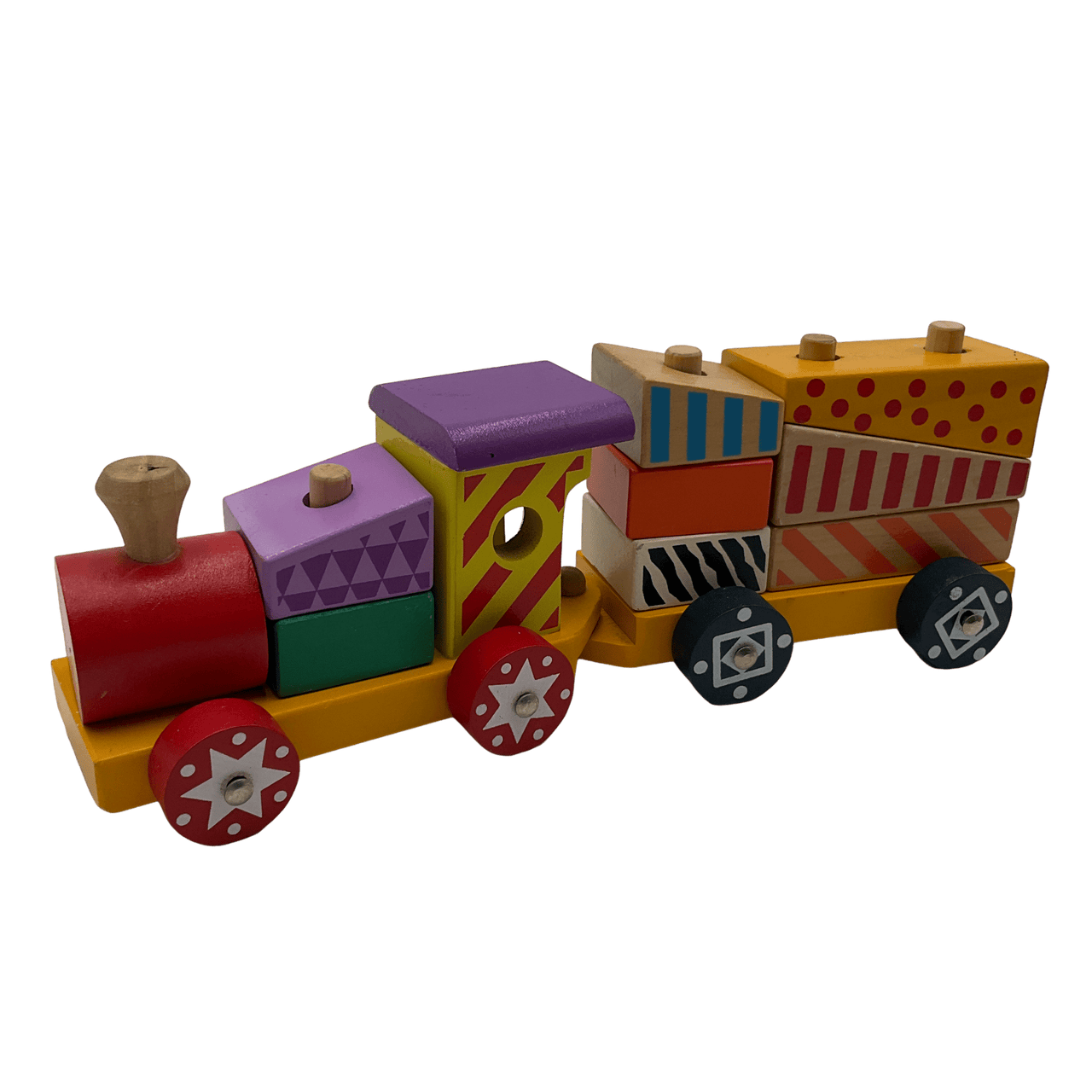 Locomotive en bois avec pièces à empiler - KIDIBAM