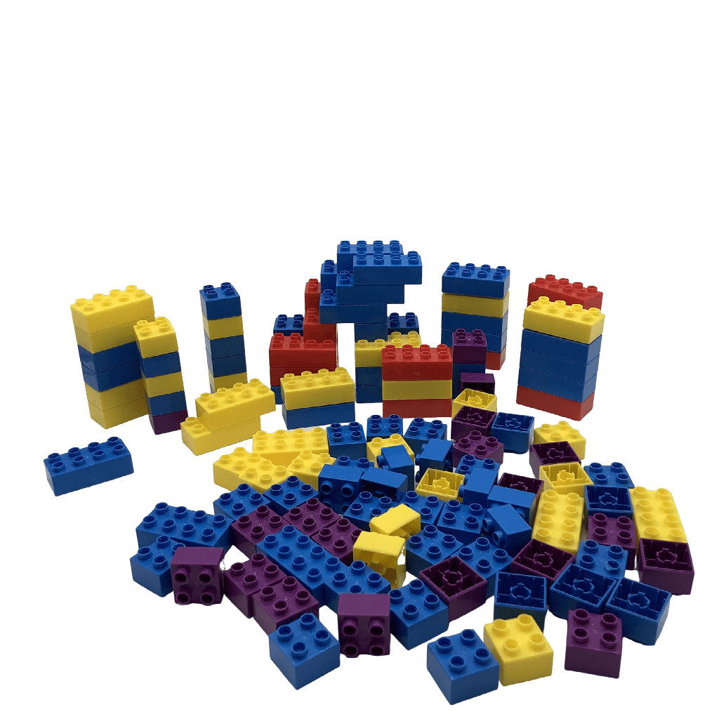 Lot de 128 briques de construction - KIDIBAM