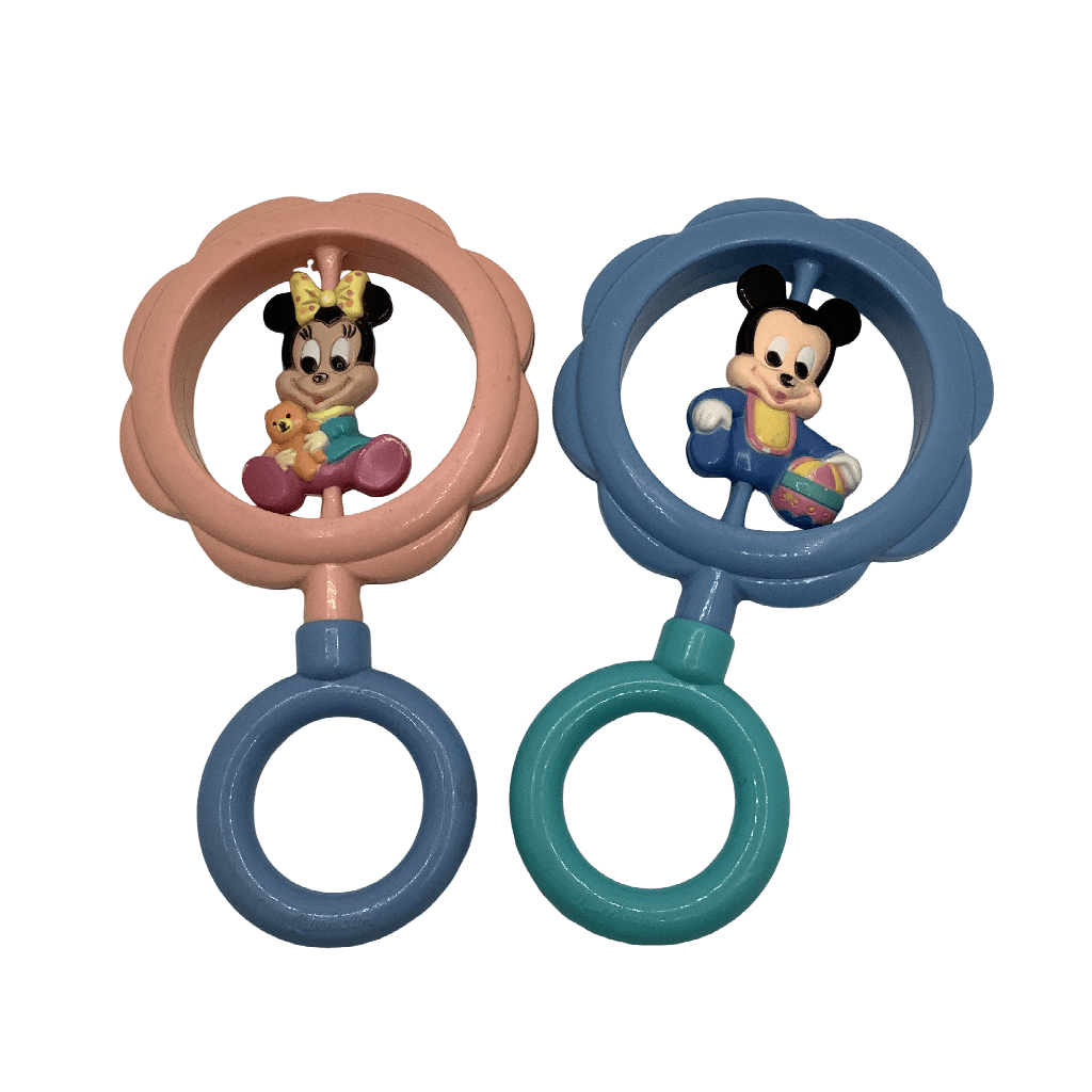 Lot de 2 hochets Minnie et Mickey Disney - KIDIBAM
