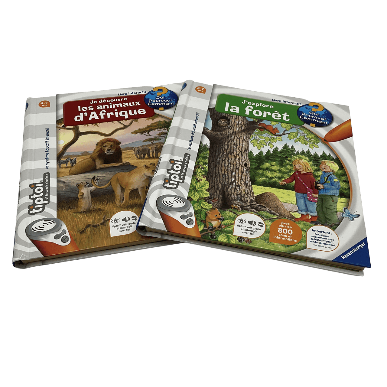 Lot de 2 livres interactif 4 - 7 ans Tiptoi - KIDIBAM