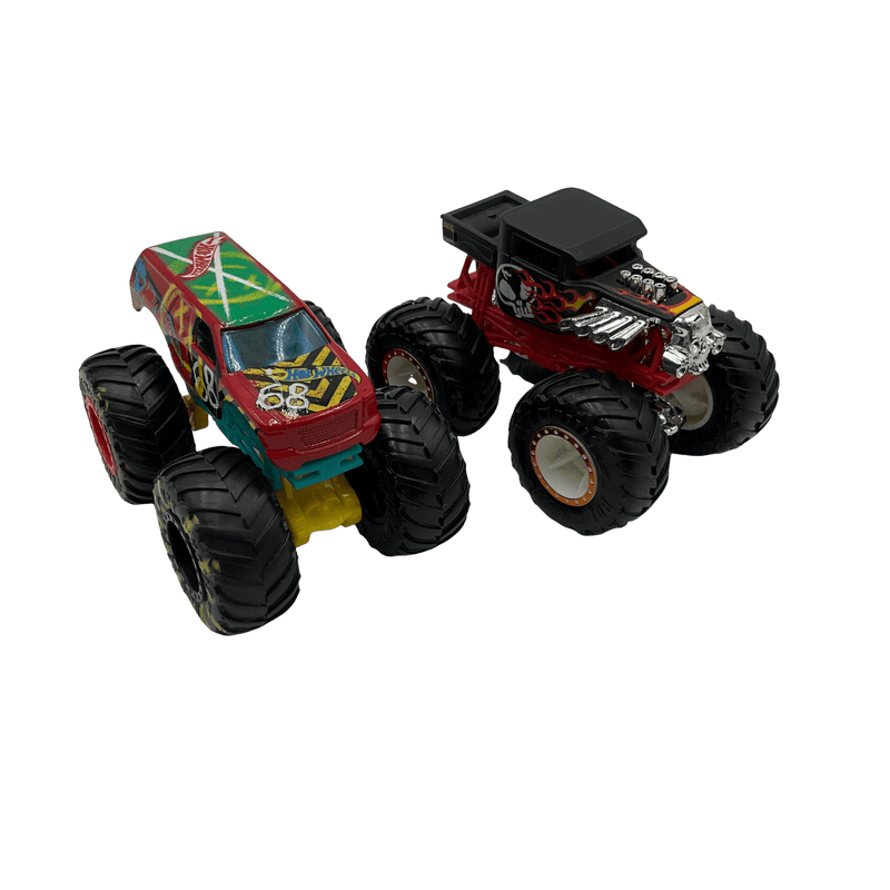 Lot de 2 Monster Trucks 1/64 éme Hotwheels - KIDIBAM