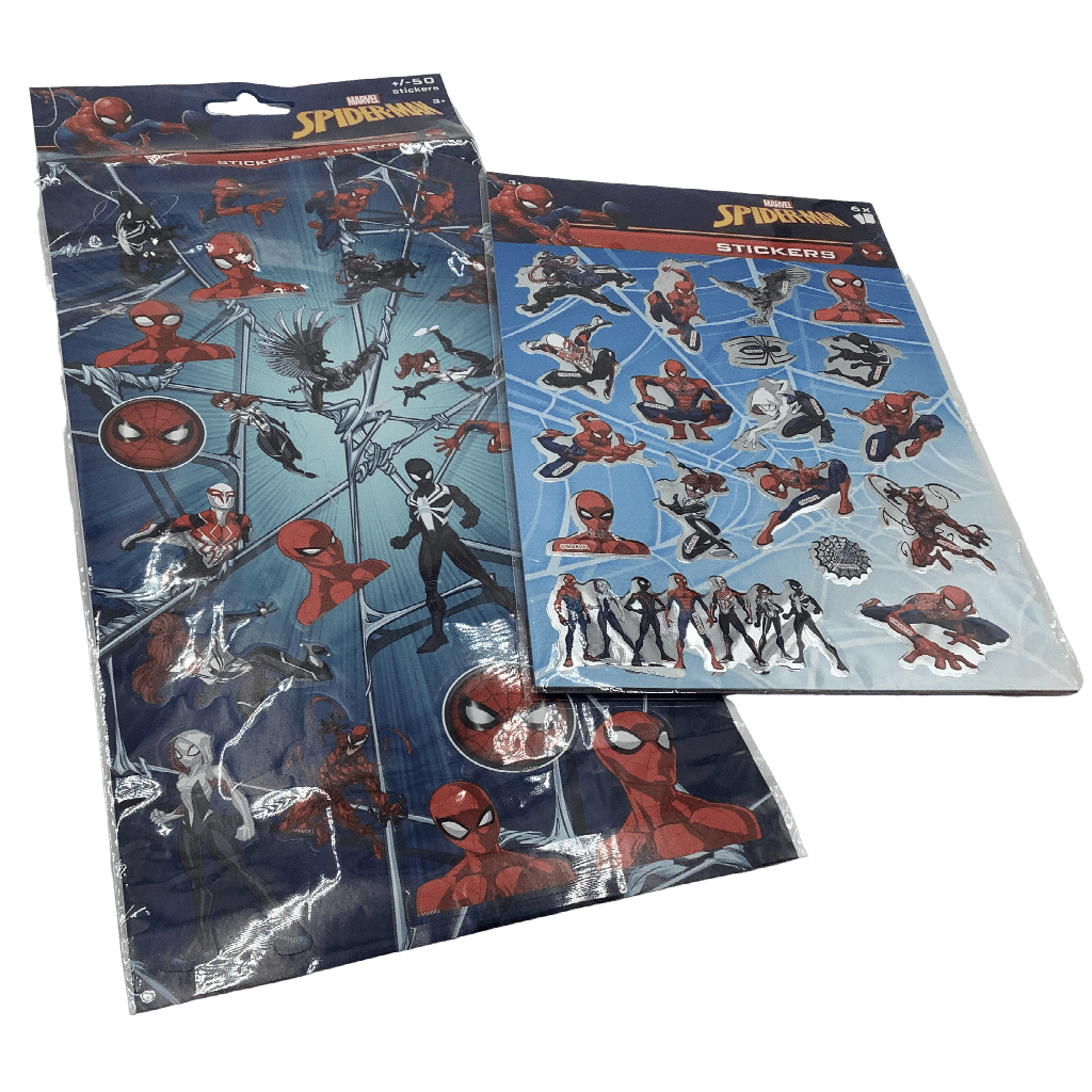 Lot de 2 planches d'autocollants Spider - Man Marvel - KIDIBAM