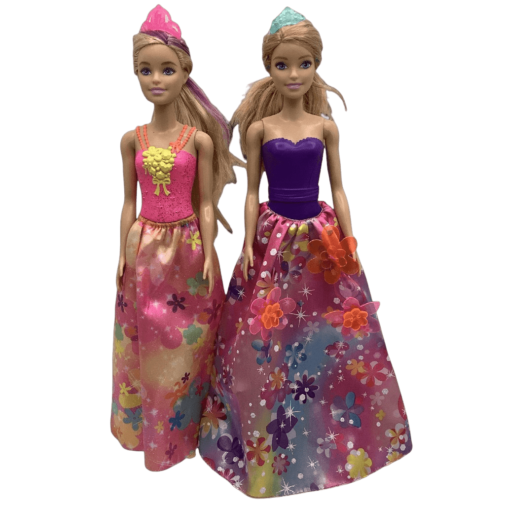 Lot de 2 poupées Barbie Princesse Dreamtopia - KIDIBAM