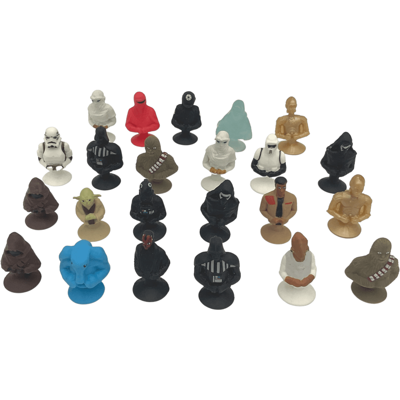 Lot de 23 mini figurines Star Wars à ventouse - KIDIBAM