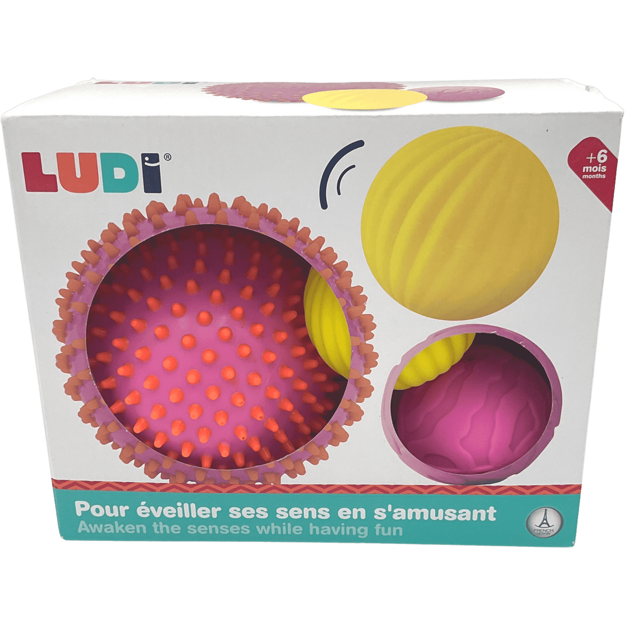 Lot de 3 balles sensorielles - KIDIBAM