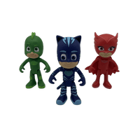 Lot de 3 Figurines bilingues sonore Yoyo Bibou Gluglu Pyjamasque 15cm - KIDIBAM