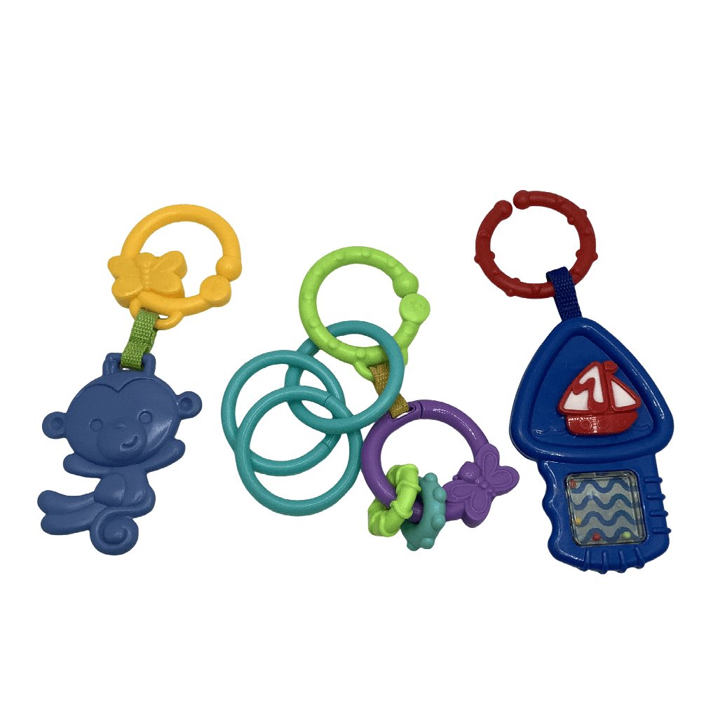 Lot de 3 hochets à accrocher - KIDIBAM