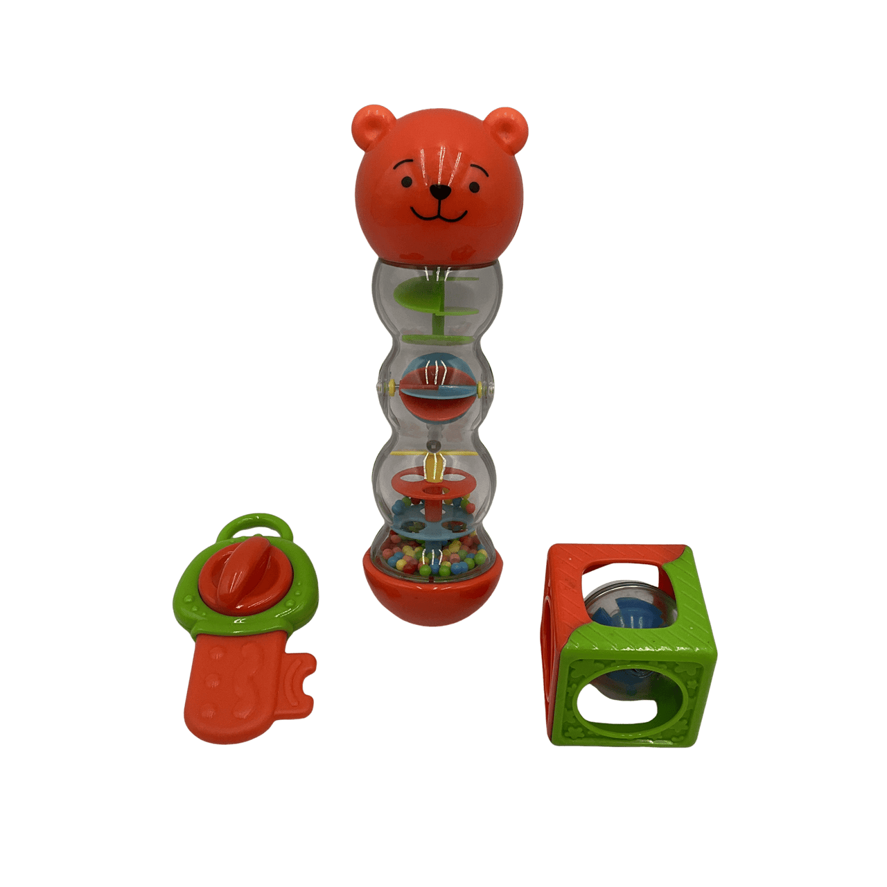 Lot de 3 hochets en plastiques - KIDIBAM