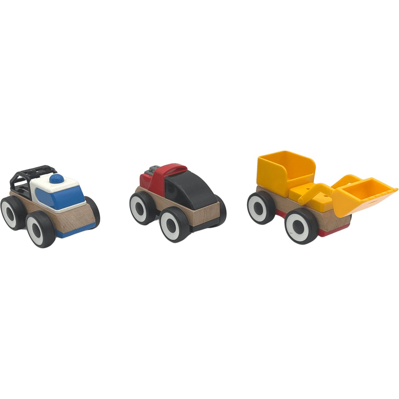 Lot de 3 véhicules en bois interchangeables - KIDIBAM