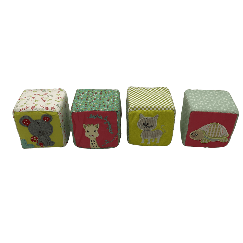 Lot de 4 cubes en mousse Sophie la Girafe - KIDIBAM