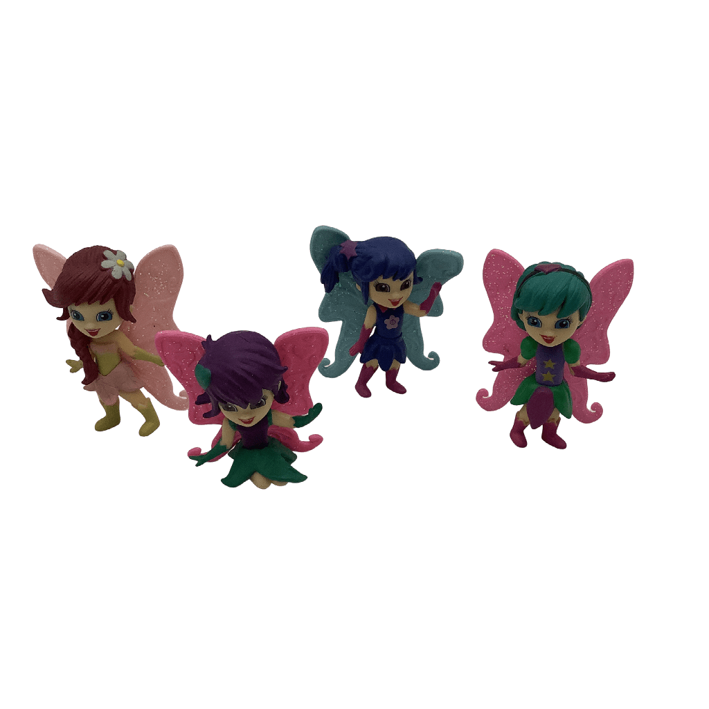 Lot de 4 figurines de fées 6cm - KIDIBAM