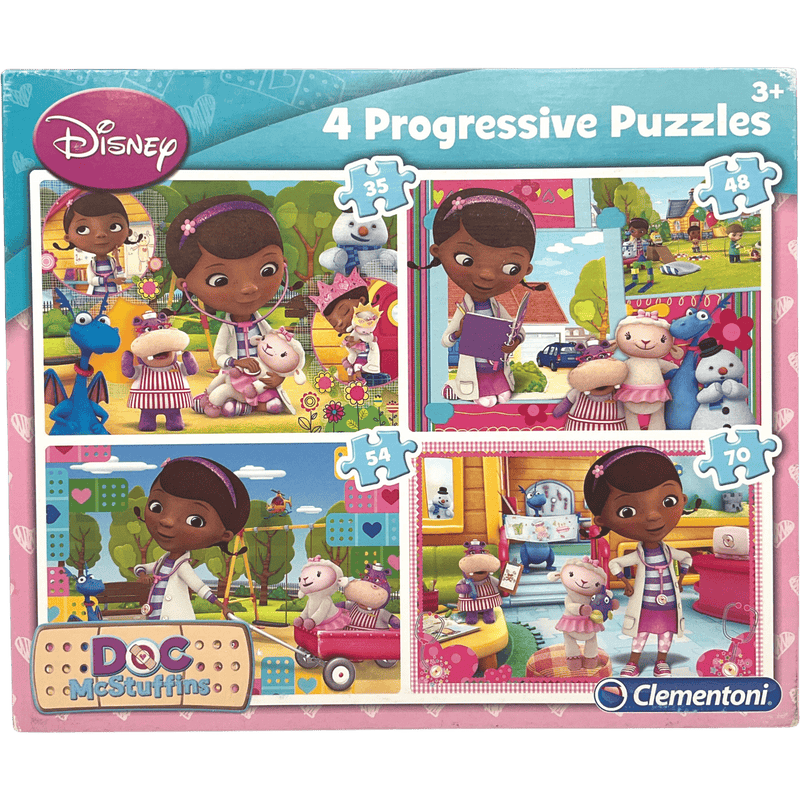 Lot de 4 Puzzles Doc McStuffins - KIDIBAM