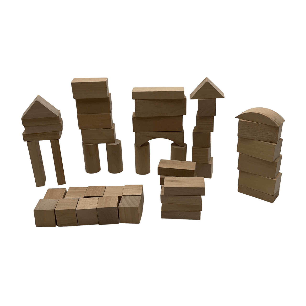 Lot de 48 pièces de construction en bois - KIDIBAM