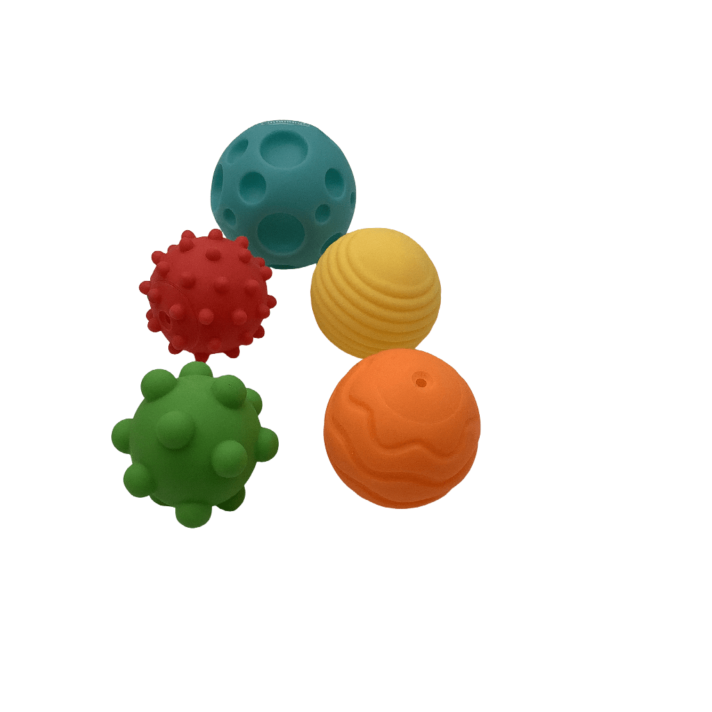 Lot de 5 balles sensorielles pour Bébé - KIDIBAM
