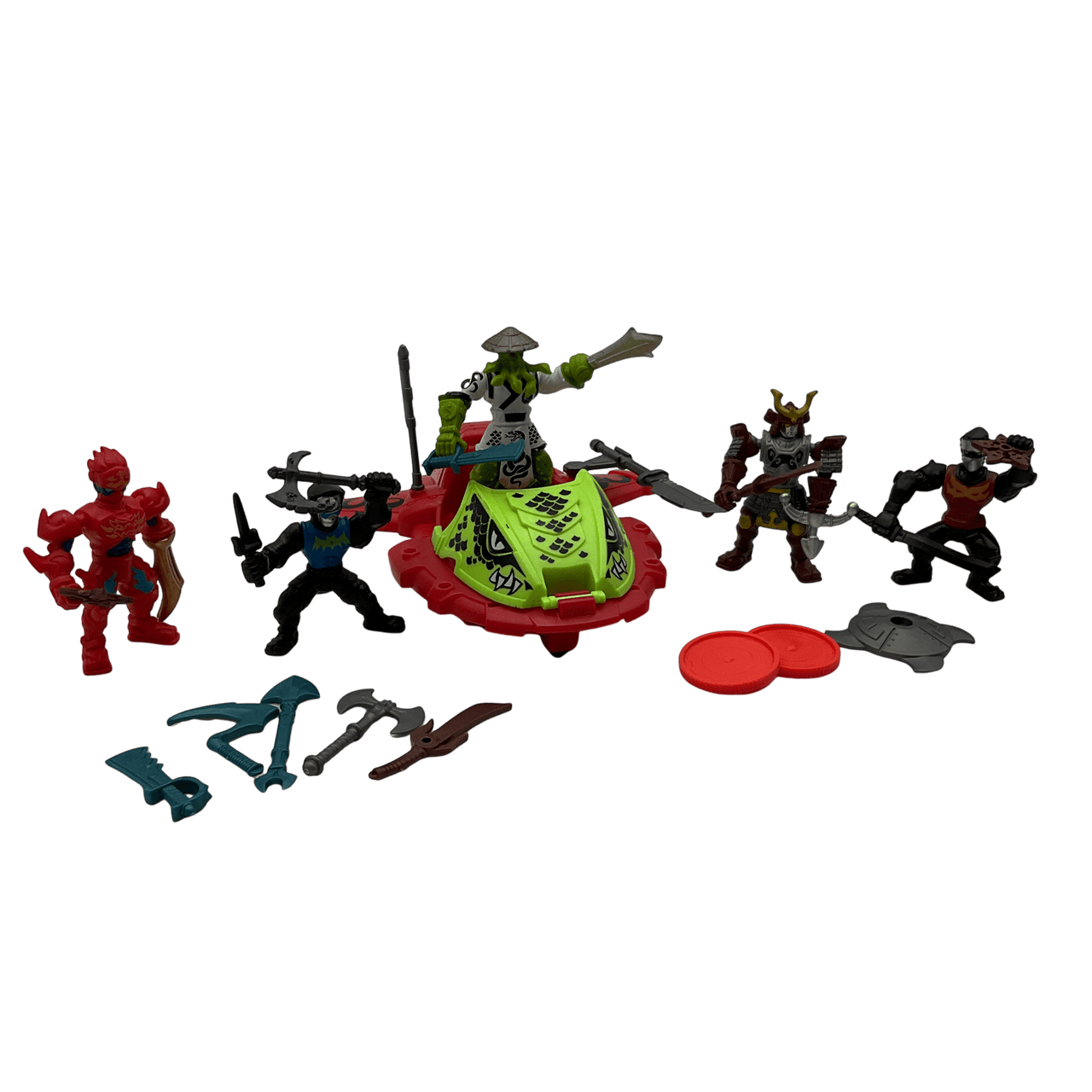 Lot de figurines Ninja Mini Morph et son lance disque - KIDIBAM