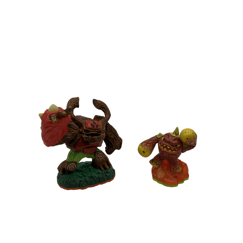 Lots de 2 figurines Skylanders - Tree Rex & Eruptor - KIDIBAM