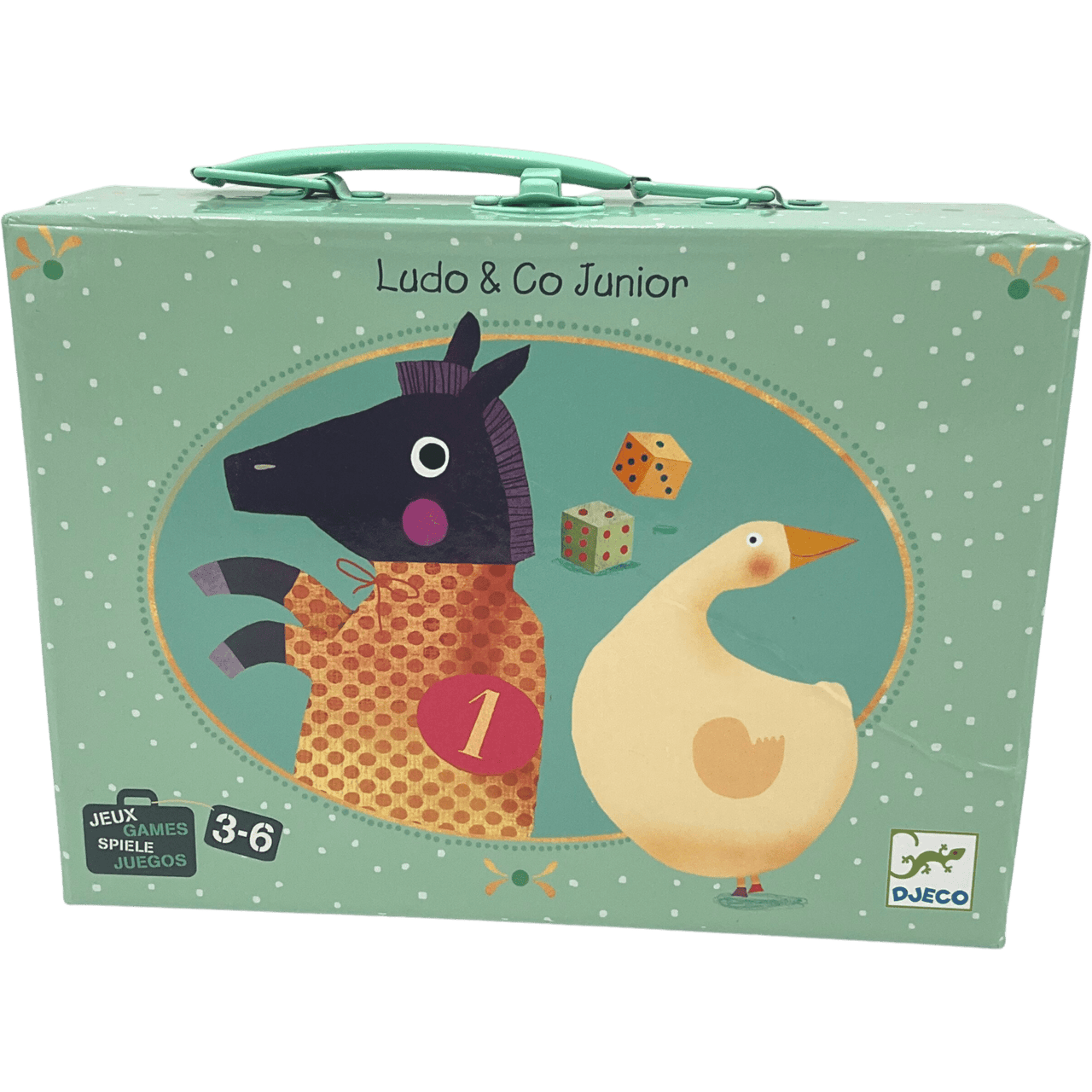 Ludo & Co Junior jeu de l'oie et des petits chevaux - KIDIBAM