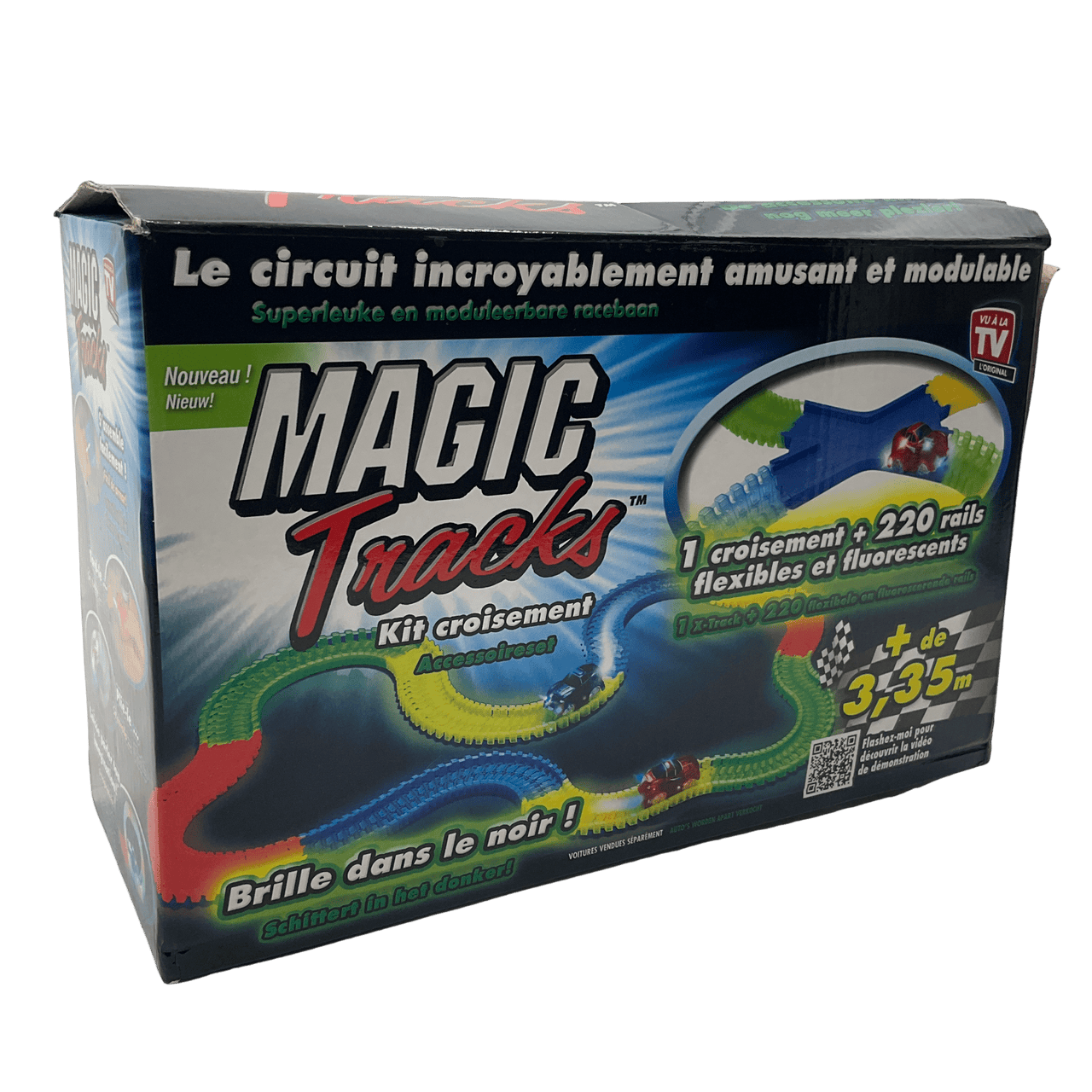 Magic tracks - Circuit flexible et fluorescent - Kit de croisement - KIDIBAM