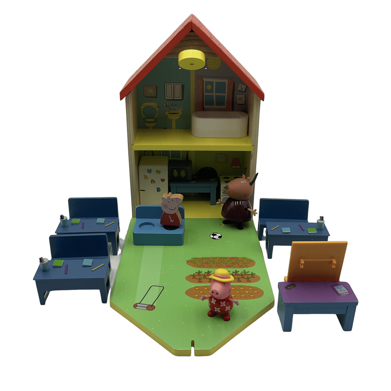 Maison en bois Peppa Pig et 2 figurines - KIDIBAM