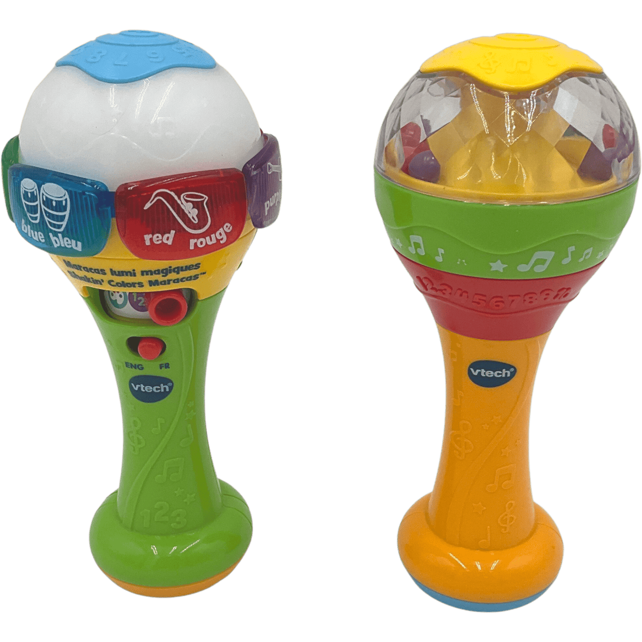 Maracas Lumi Magiques bilingue Français Anglais - KIDIBAM