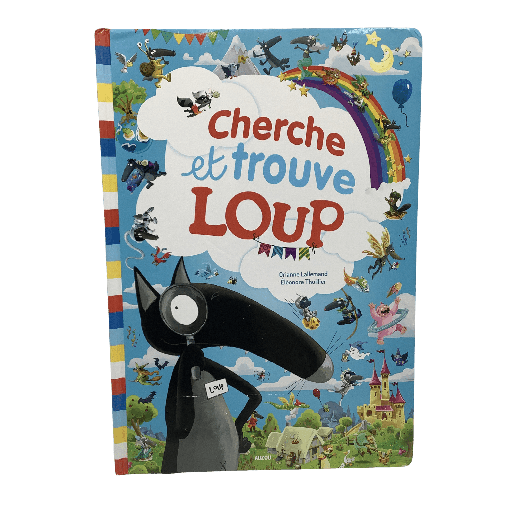 Maxi livre 47cm Cherche et trouve Loup - KIDIBAM
