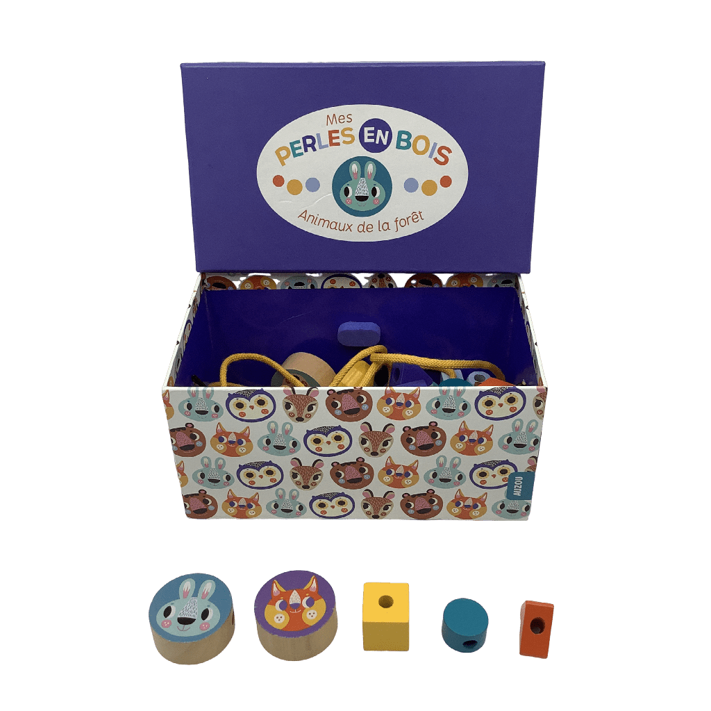 Mes Perles en Bois Animaux de la Forêt - KIDIBAM