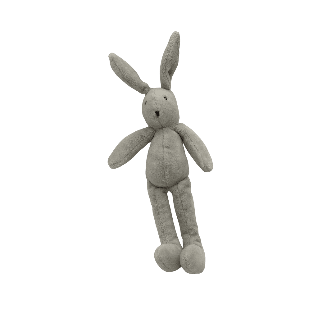 Mini doudou lapin gris 20cm - KIDIBAM