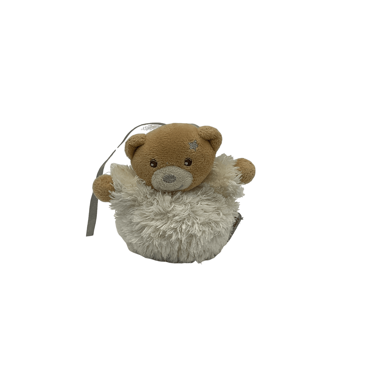 Mini doudou ours boule de Noël 8cm - KIDIBAM