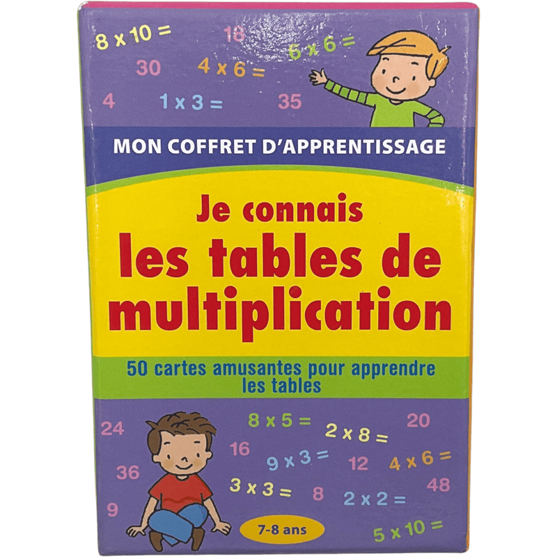 Mon coffret d'apprentissage tables de multiplication - KIDIBAM