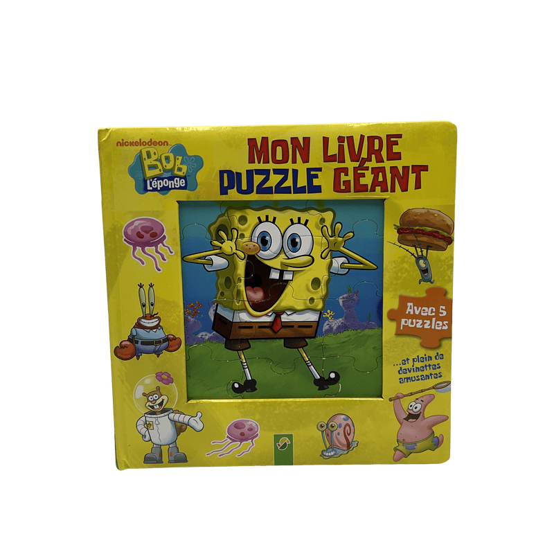 Mon livre puzzle géant - Bob L'éponge - KIDIBAM