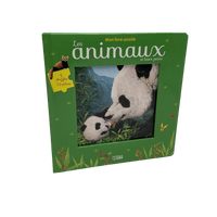 Mon livre puzzle Les animaux et leurs petits - KIDIBAM