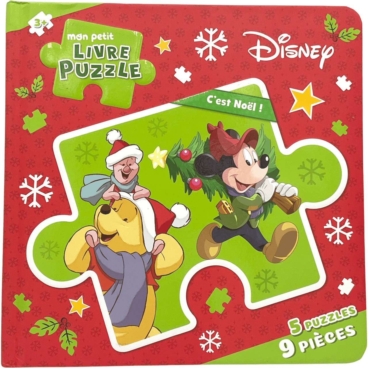 Mon petit livre puzzle - C'est Noël! Disney - KIDIBAM