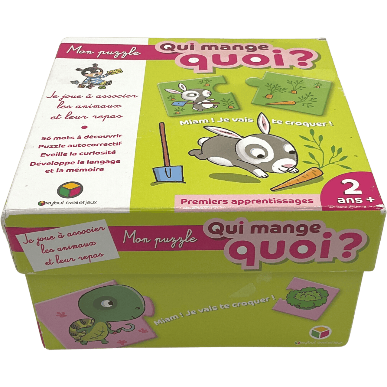 Mon Puzzle Qui mange quoi ? 2x28 Pièces - KIDIBAM