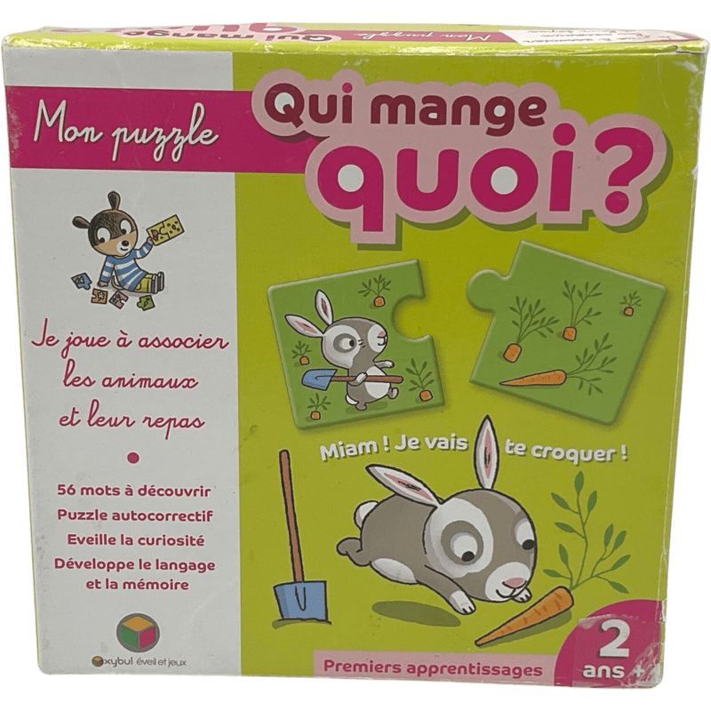 Mon puzzle Qui mange quoi? - KIDIBAM