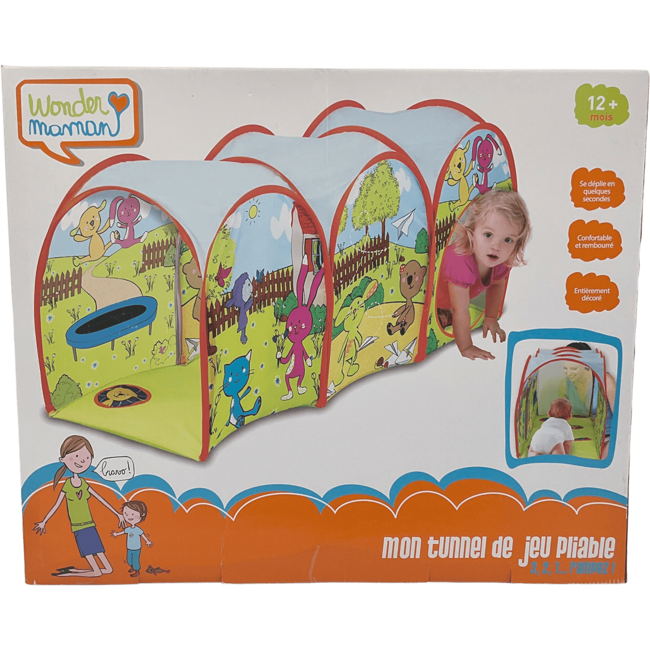 Mon Tunnel de Jeu Pliable - KIDIBAM