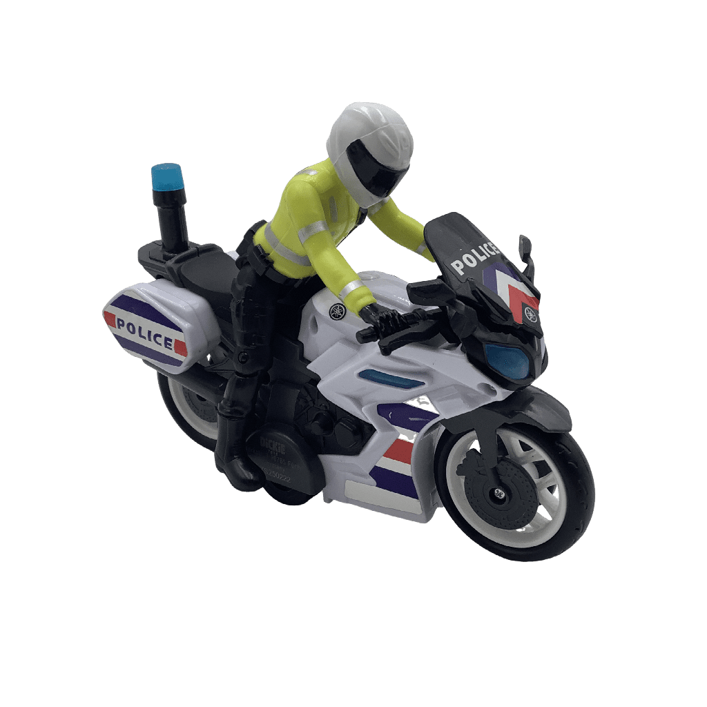 Moto de police lumineuse et sonore 17cm - KIDIBAM