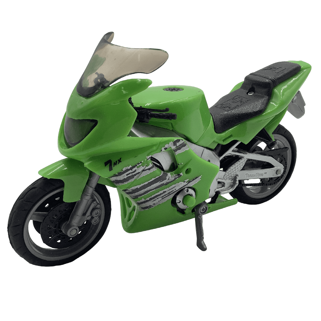 Moto sonore verte 17cm - KIDIBAM