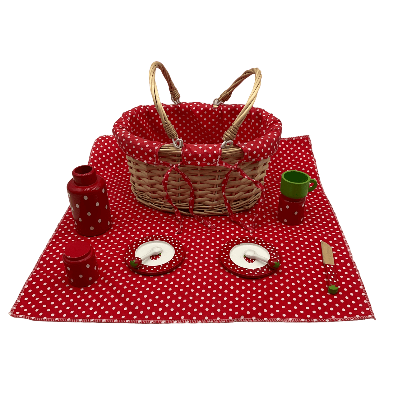 Panier de pique - nique Fraise en bois pour enfant - KIDIBAM