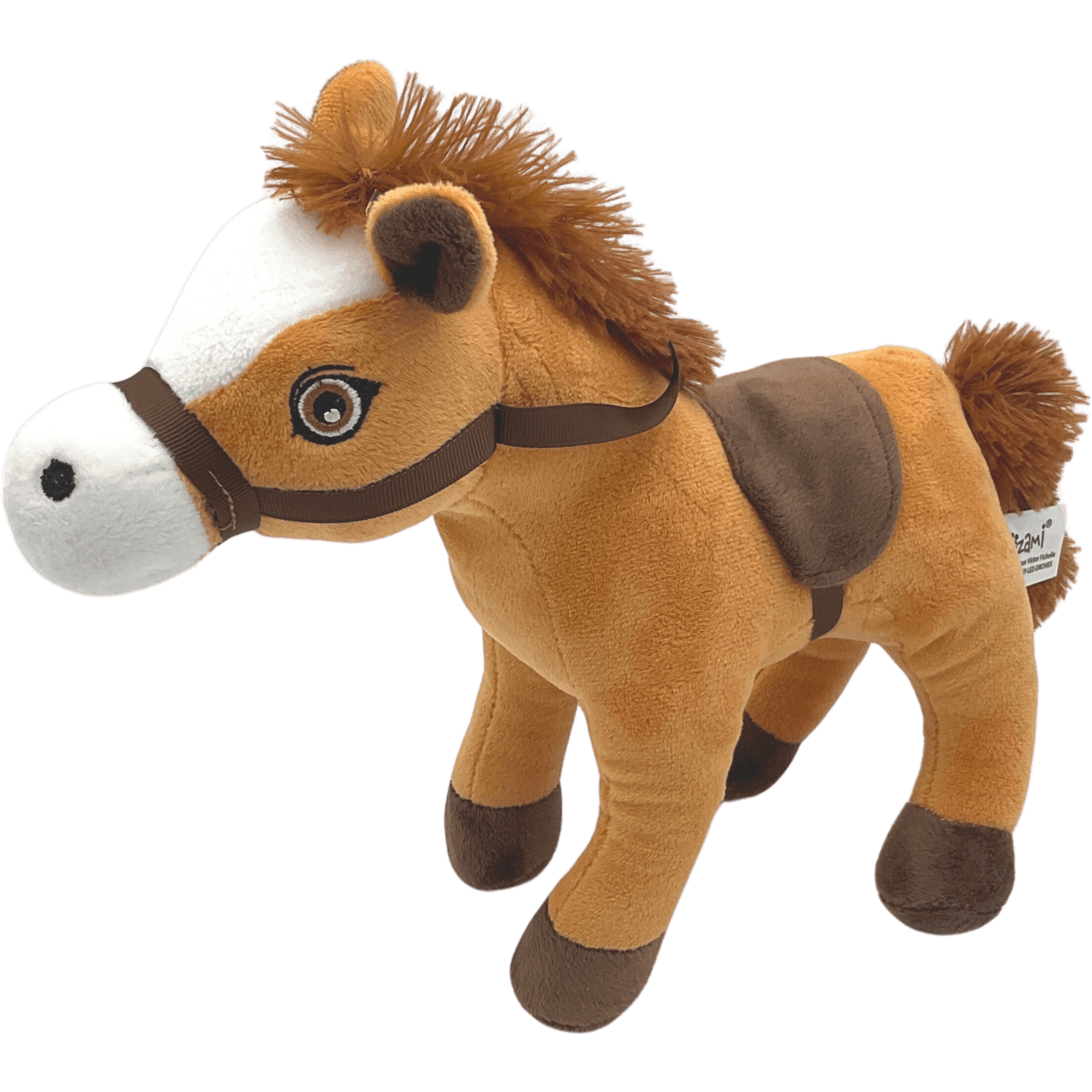 Peluche cheval avec selle et harnais - KIDIBAM