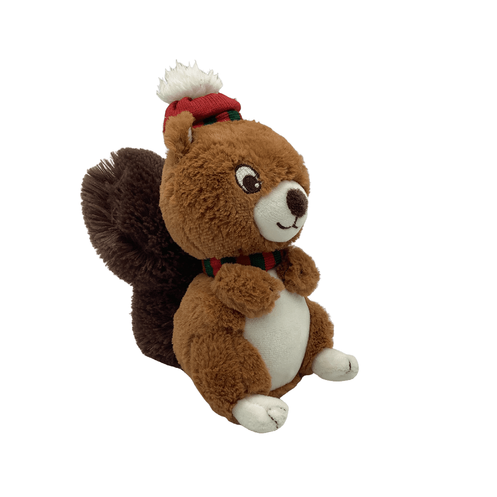Peluche écureuil avec bonnet et écharpe 20cm - KIDIBAM