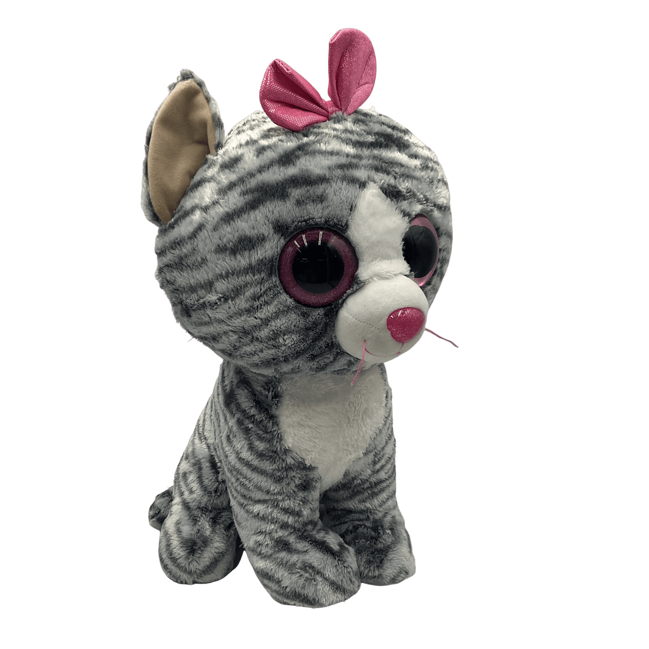 Peluche géante chat yeux brillants 50 cm - KIDIBAM