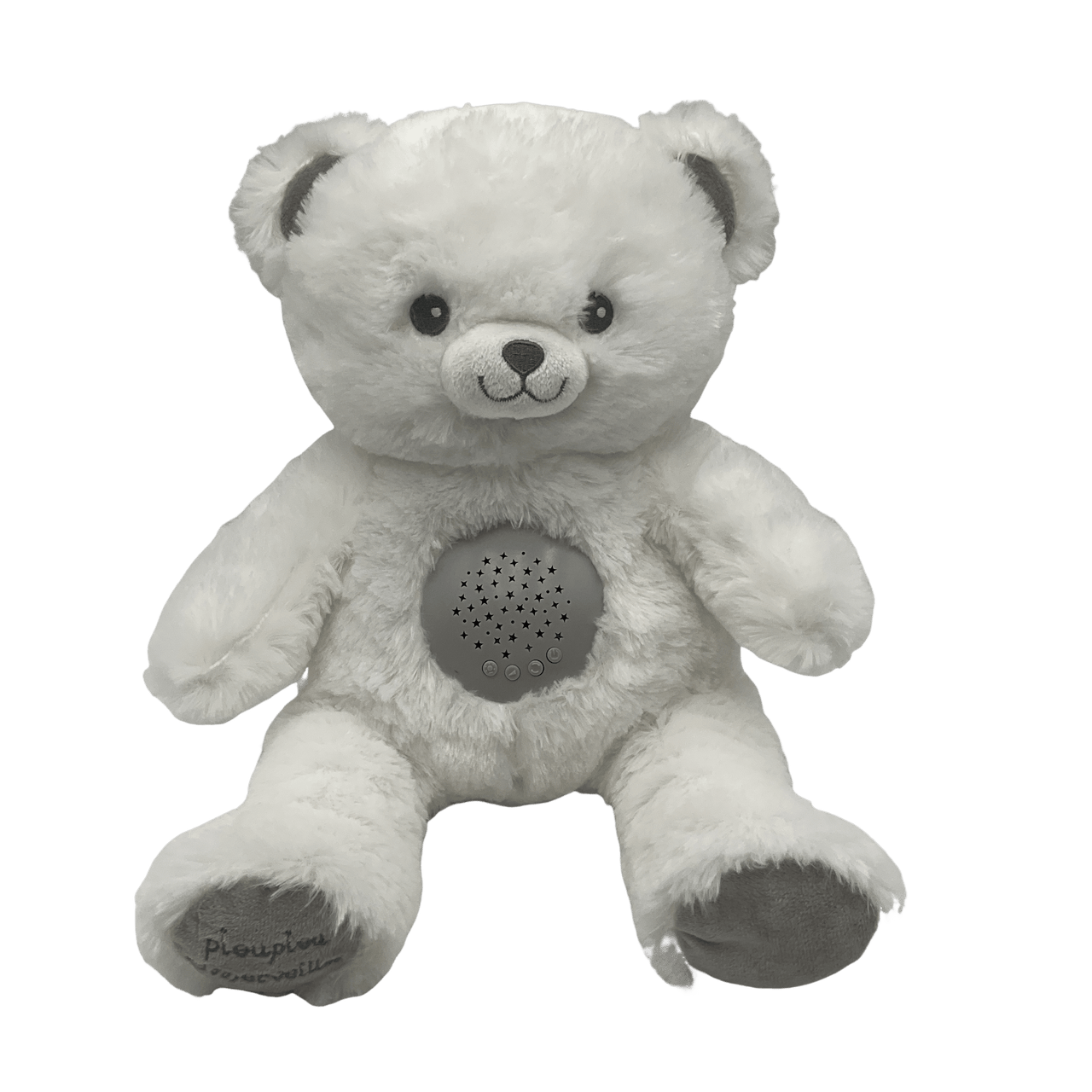 Peluche lumineuse Gaston l'Ourson blanc 30cm - KIDIBAM
