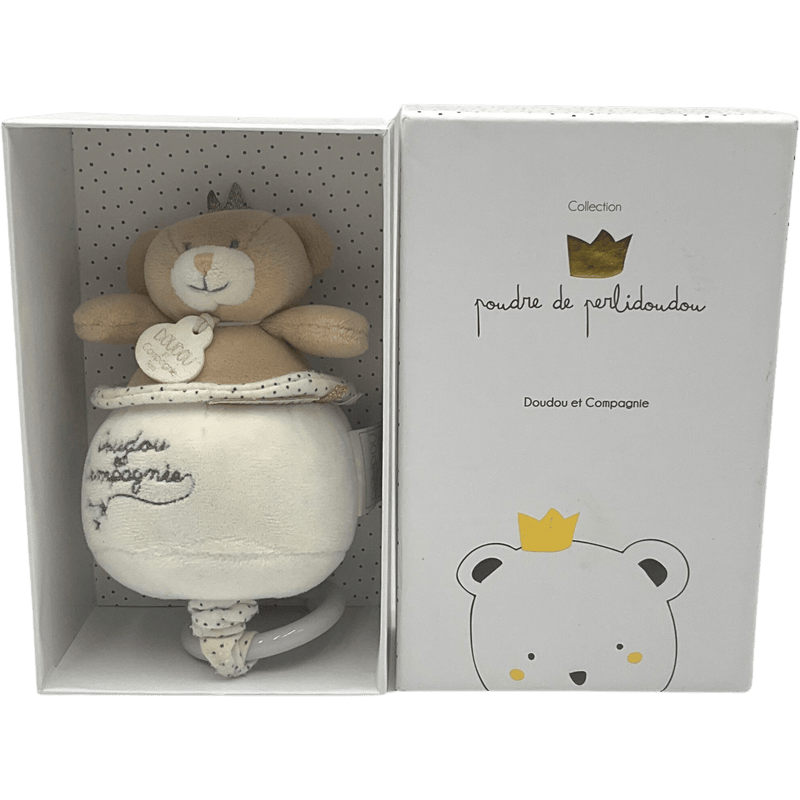 Peluche Musicale Ours Petit Roi 14 cm - KIDIBAM