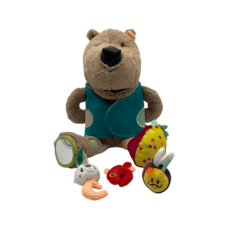 Peluche sensoriel César ours gourmand 45 cm - KIDIBAM