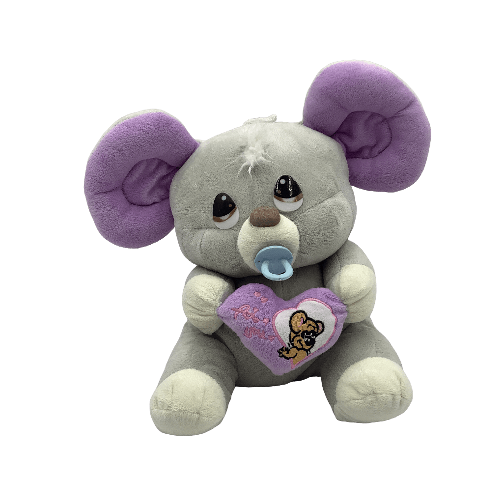 Peluche souris avec cœur 35cm - KIDIBAM